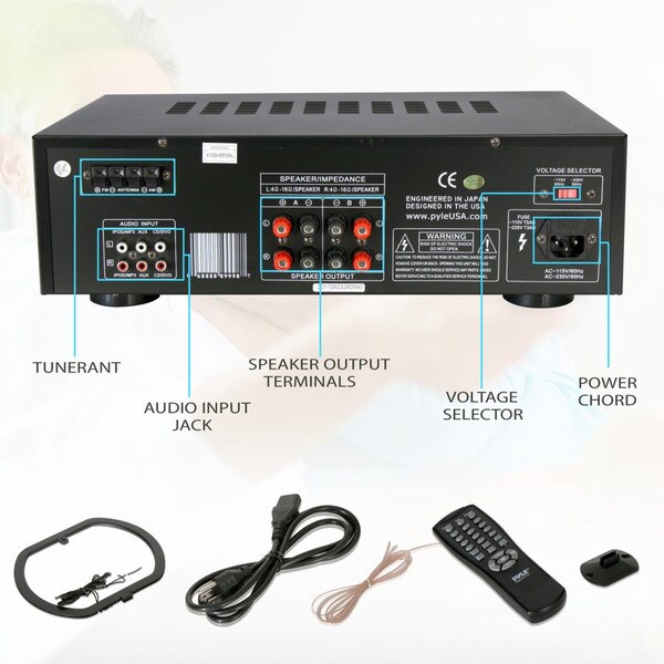 Main product image for Pyle PT260A 200 Watt Digital AM/FM Stereo Receiver 310-2556